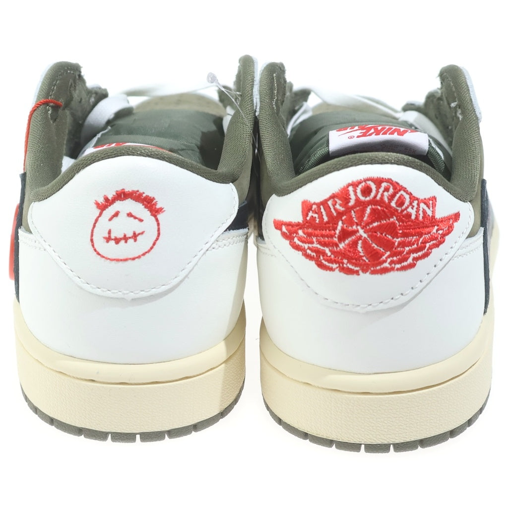 NIKE(ナイキ) ×TRAVIS SCOTT AIR JORDAN 1 LOW OG REVERSE OLIVE トラヴィススコット エアジョーダン リバースオリーブ ローカットスニーカー カーキ US7/25cm DM7866-200