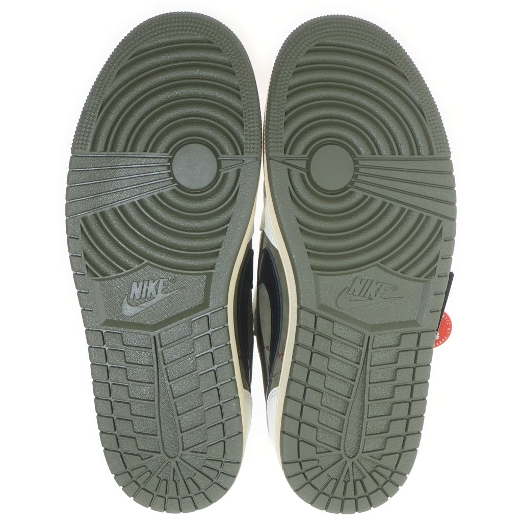 NIKE(ナイキ) ×TRAVIS SCOTT AIR JORDAN 1 LOW OG REVERSE OLIVE トラヴィススコット エアジョーダン リバースオリーブ ローカットスニーカー カーキ US7/25cm DM7866-200
