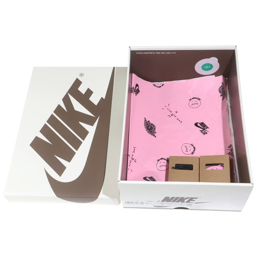 NIKE(ナイキ) ×TRAVIS SCOTT AIR JORDAN 1 LOW OG REVERSE OLIVE トラヴィススコット エアジョーダン リバースオリーブ ローカットスニーカー カーキ US7/25cm DM7866-200