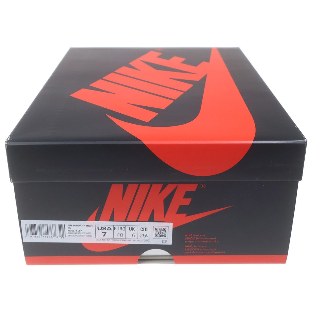 NIKE(ナイキ) AIR JORDAN 1 HIGH 85 BRED エアジョーダン1 85 ブレッド ハイカットスニーカー ブラック/レッド US7/25cm HV6674-067