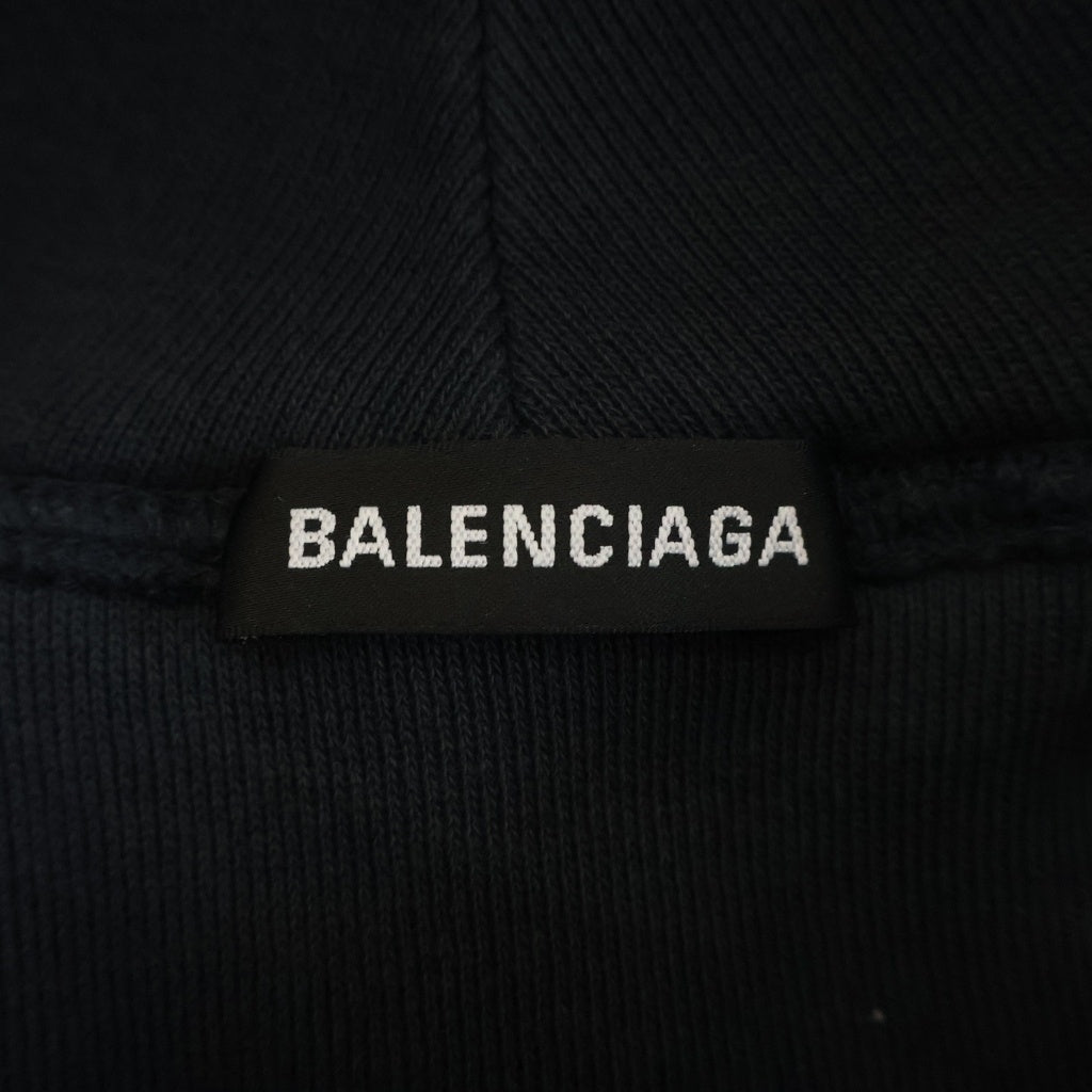 BALENCIAGA(バレンシアガ) 19AW Speed Hunters Hoodie スピードハンターズ プルオーバースウェットパーカー フーディー ネイビー 541873 TCV37