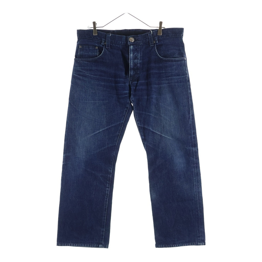CHROME HEARTS(クロムハーツ) DNM PANTS CRS BTN INDIGO クロスボールボタンウォッシュドデニムパンツ インディゴ