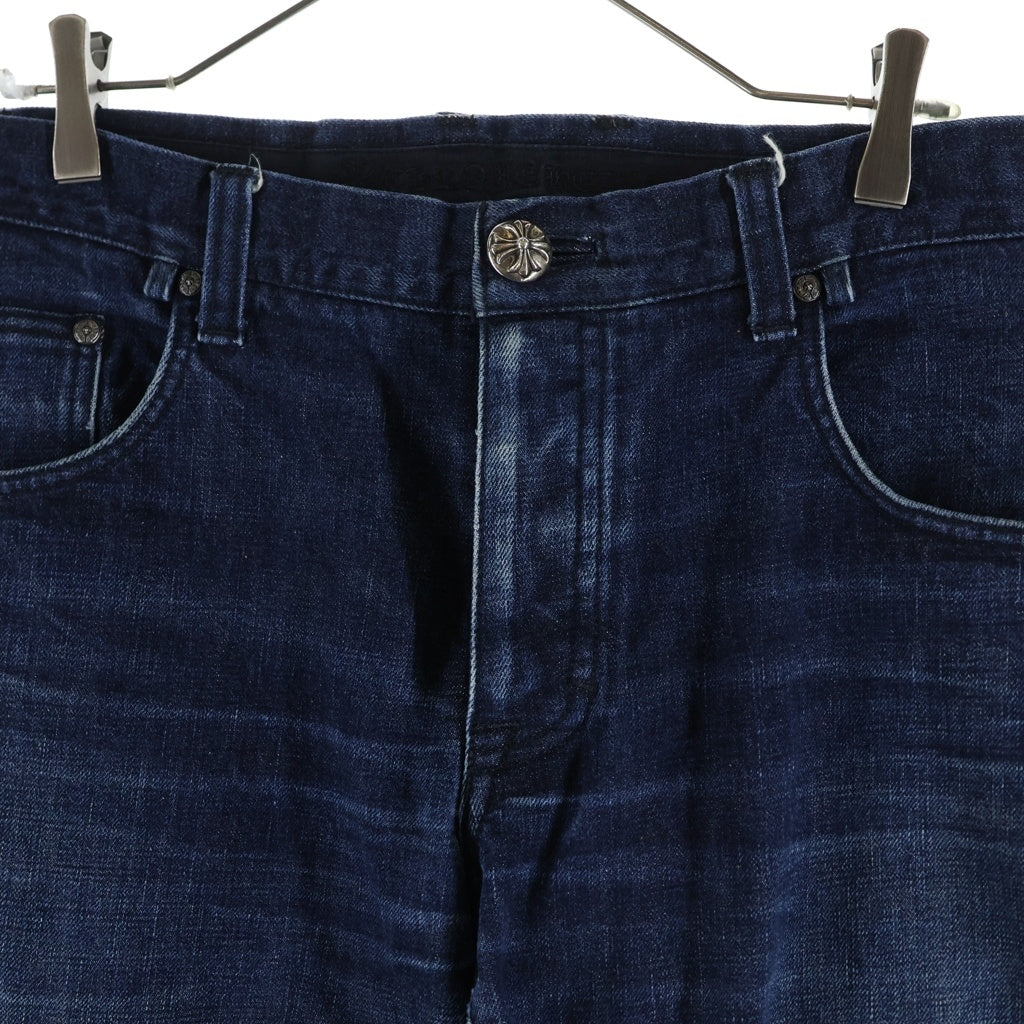 CHROME HEARTS(クロムハーツ) DNM PANTS CRS BTN INDIGO クロスボールボタンウォッシュドデニムパンツ インディゴ