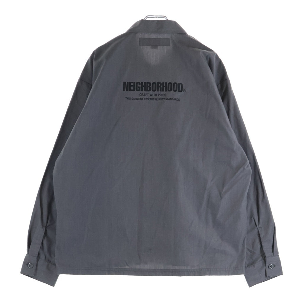 NEIGHBORHOOD(ネイバーフッド) CLASSIC WORK SHIRT LS ボタンアップ 長袖ワークシャツ グレー 242TSNH-SHM01