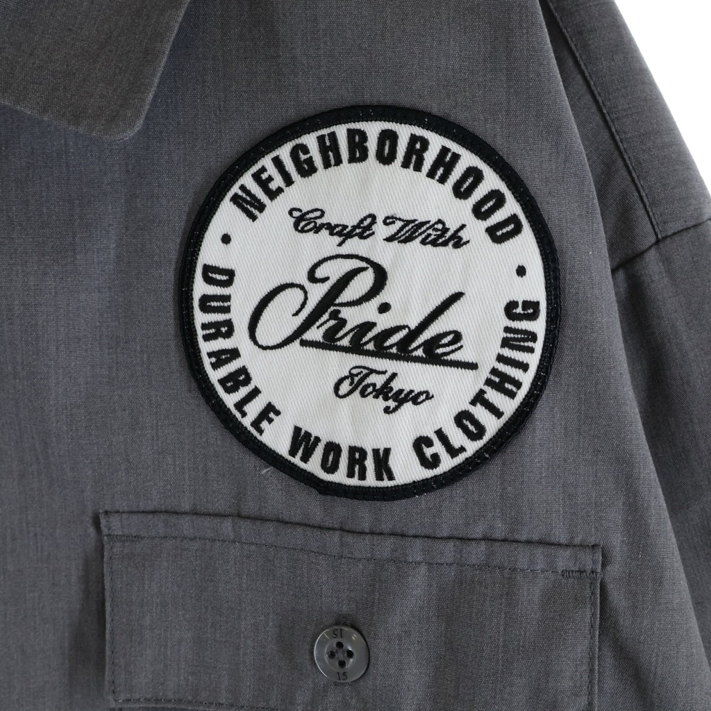 NEIGHBORHOOD(ネイバーフッド) CLASSIC WORK SHIRT LS ボタンアップ 長袖ワークシャツ グレー 242TSNH-SHM01