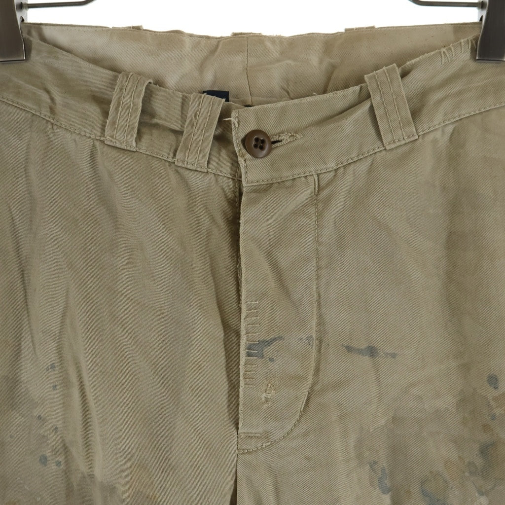 POLO RALPH LAUREN(ポロラルフローレン) 90S VINTAGE ペンキ加工 チノパン ブラウン