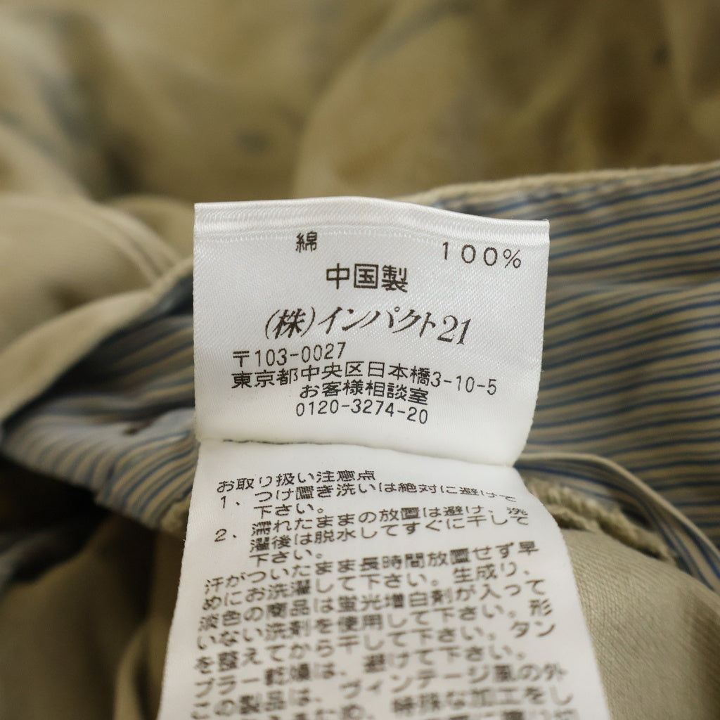 POLO RALPH LAUREN(ポロラルフローレン) 90S VINTAGE ペンキ加工 チノパン ブラウン