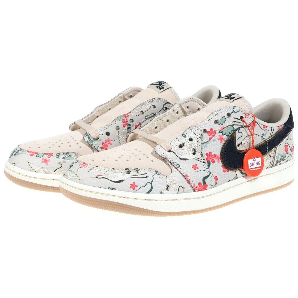 NIKE(ナイキ) ×RUI HACIMURA AIR JORDAN 1 RETRO LOW OG エアジョーダン1 八村 塁 ローカットスニーカー ベージュ US9.5/27.5cm HV8293-100