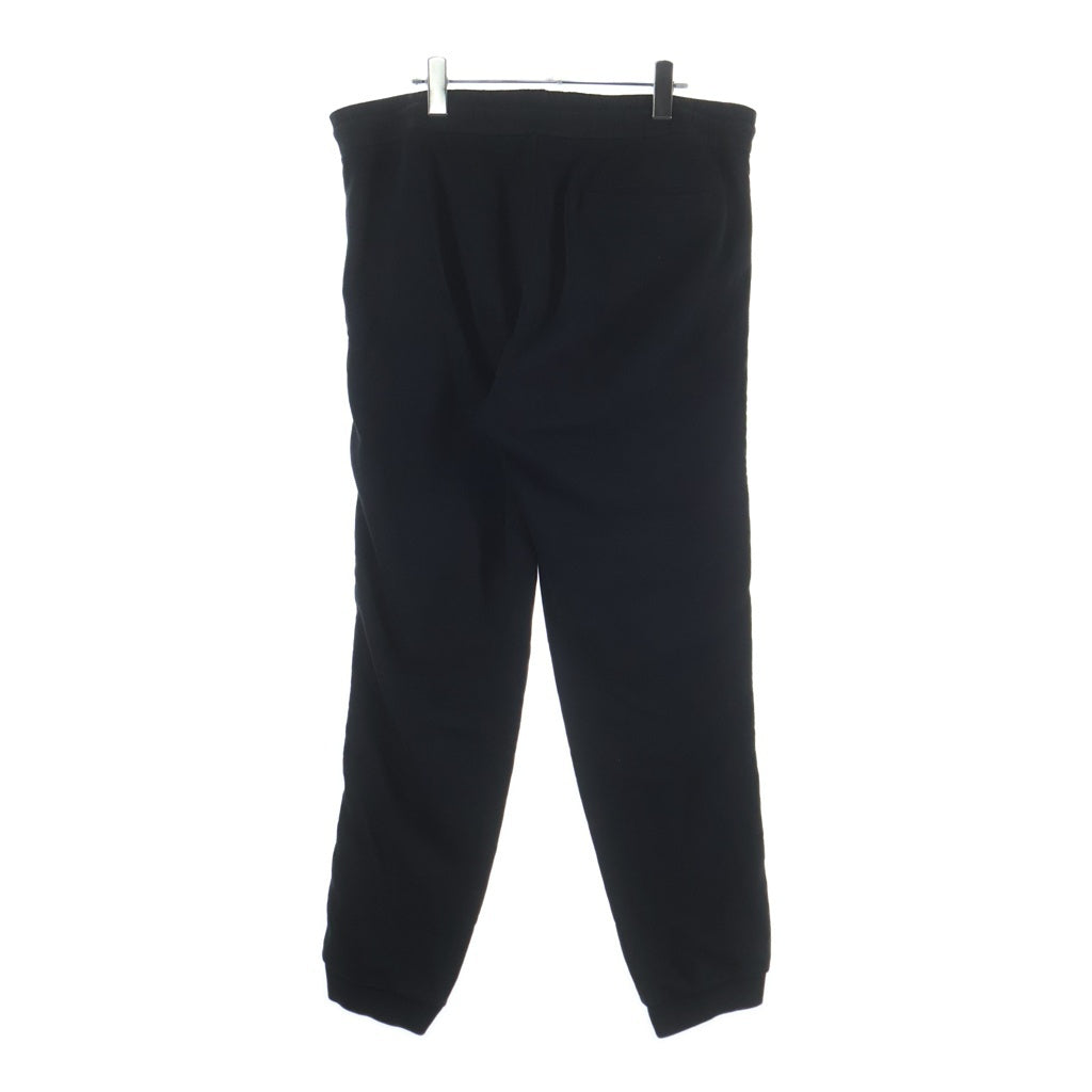 MONCLER(モンクレール) 21AW PANTALONE Side Tape Logo Cotton Sweatpants サイドテープロゴコットンスウェットパンツ G20918H00007 ブラック