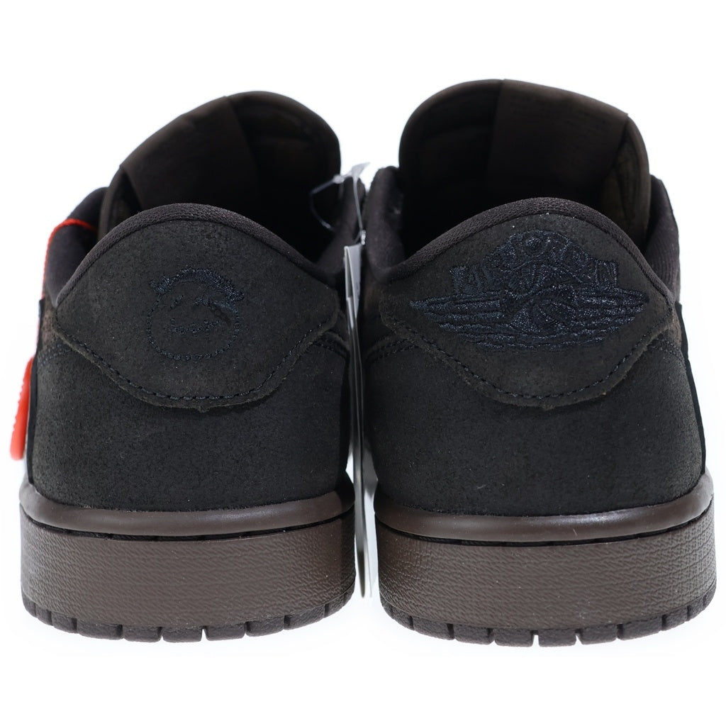 NIKE(ナイキ) ×TRAVIS SCOTT AIR JORDAN 1 LOW OG SP VELVET BROWN DM7866-202 トラヴィススコット エアジョーダン 1 ベルベット ローカットスニーカー US9.5/27.5cm