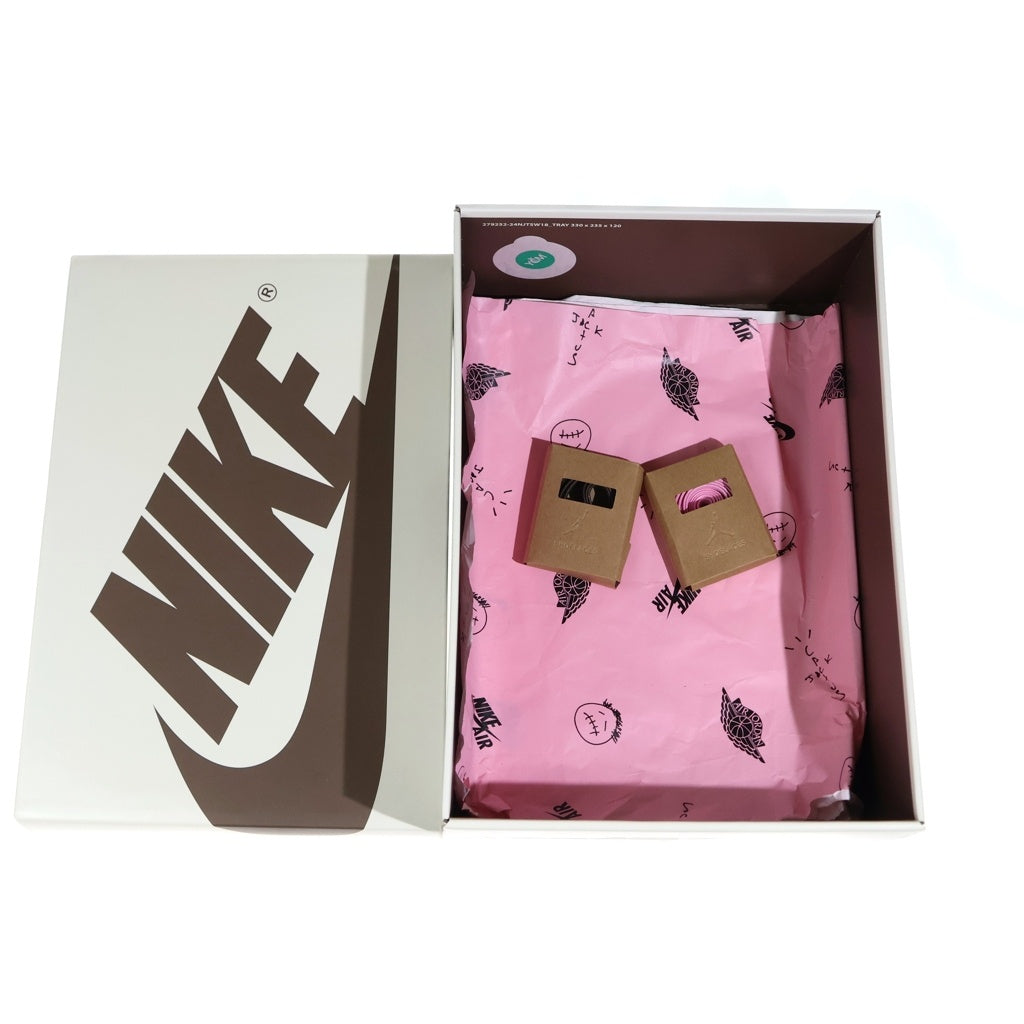 NIKE(ナイキ) ×TRAVIS SCOTT AIR JORDAN 1 LOW OG SP VELVET BROWN DM7866-202 トラヴィススコット エアジョーダン 1 ベルベット ローカットスニーカー US9.5/27.5cm
