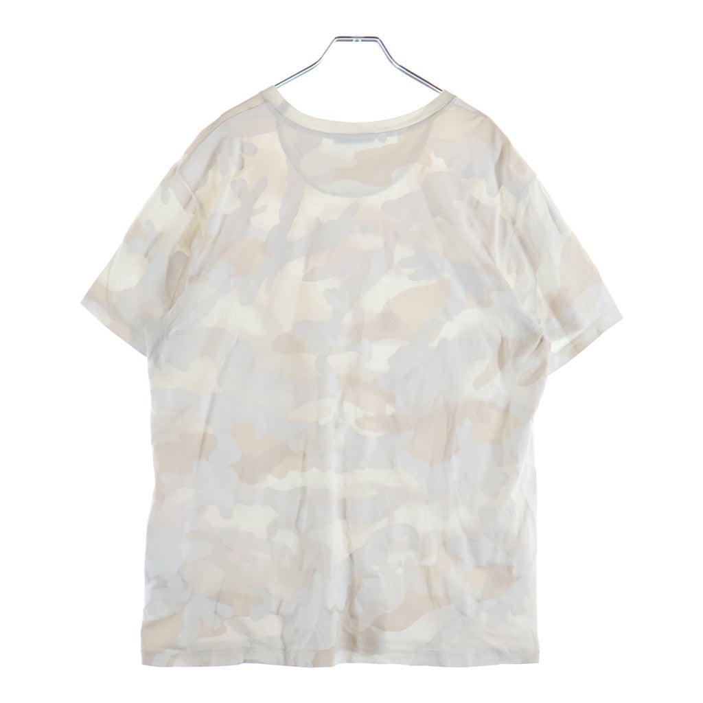 VALENTINO(ヴァレンティノ) カモフラージュ ロゴ プリント 半袖カットソー Tシャツ ホワイト WV3MG10V7NM