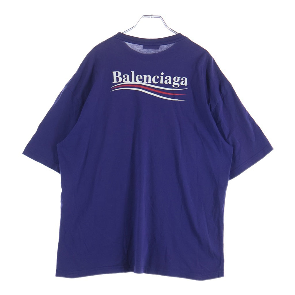 BALENCIAGA(バレンシアガ) 17AW キャンペーン ロゴ プリント 半袖 カットソー Tシャツ パープル 518213 TAV44