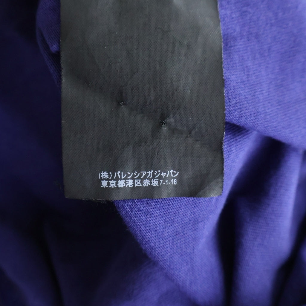BALENCIAGA(バレンシアガ) 17AW キャンペーン ロゴ プリント 半袖 カットソー Tシャツ パープル 518213 TAV44