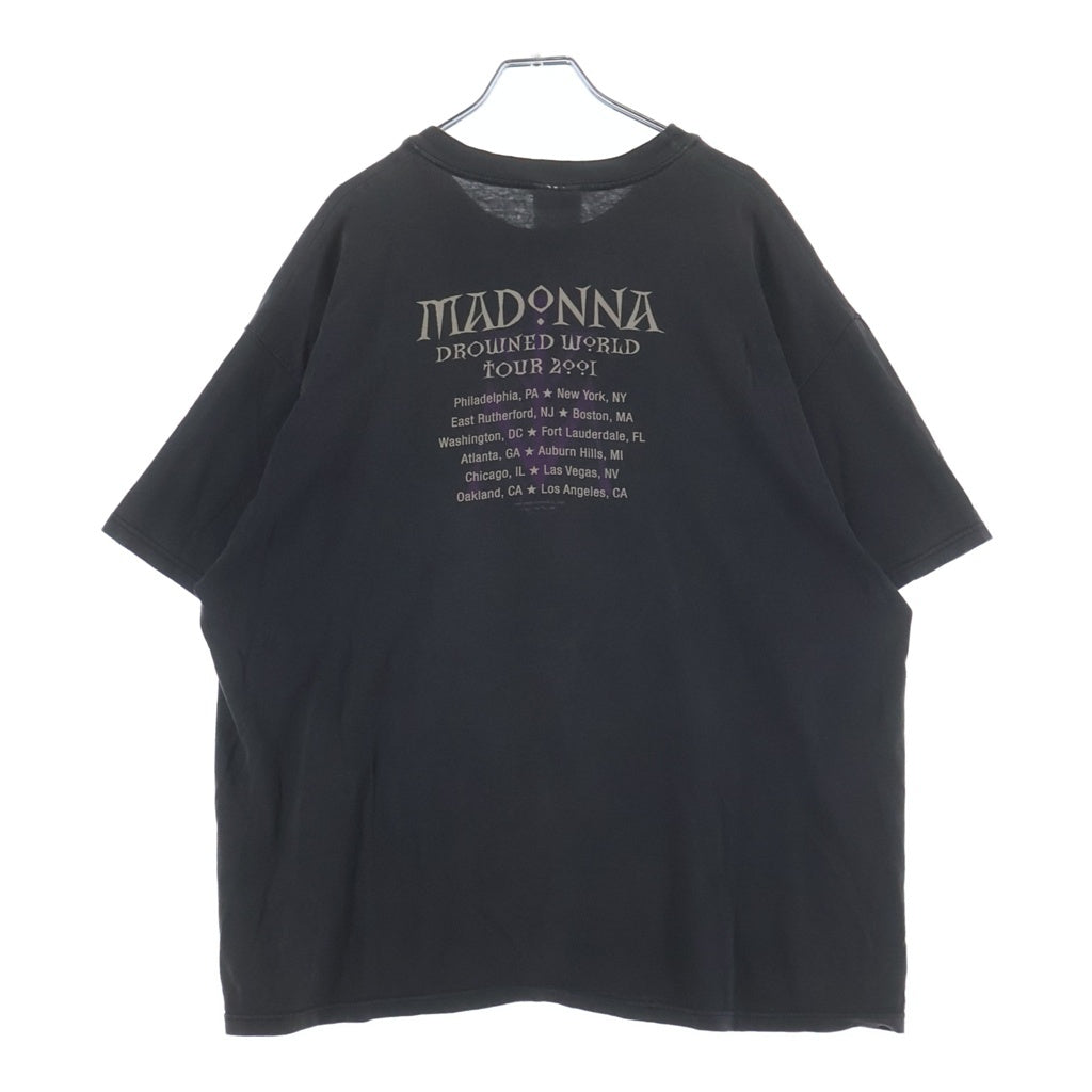 VINTAGE(ヴィンテージ) 00S Madonna Drowned World Tour マドンナ ドロウンド ワールド ツアー プリント Tシャツ ブラック