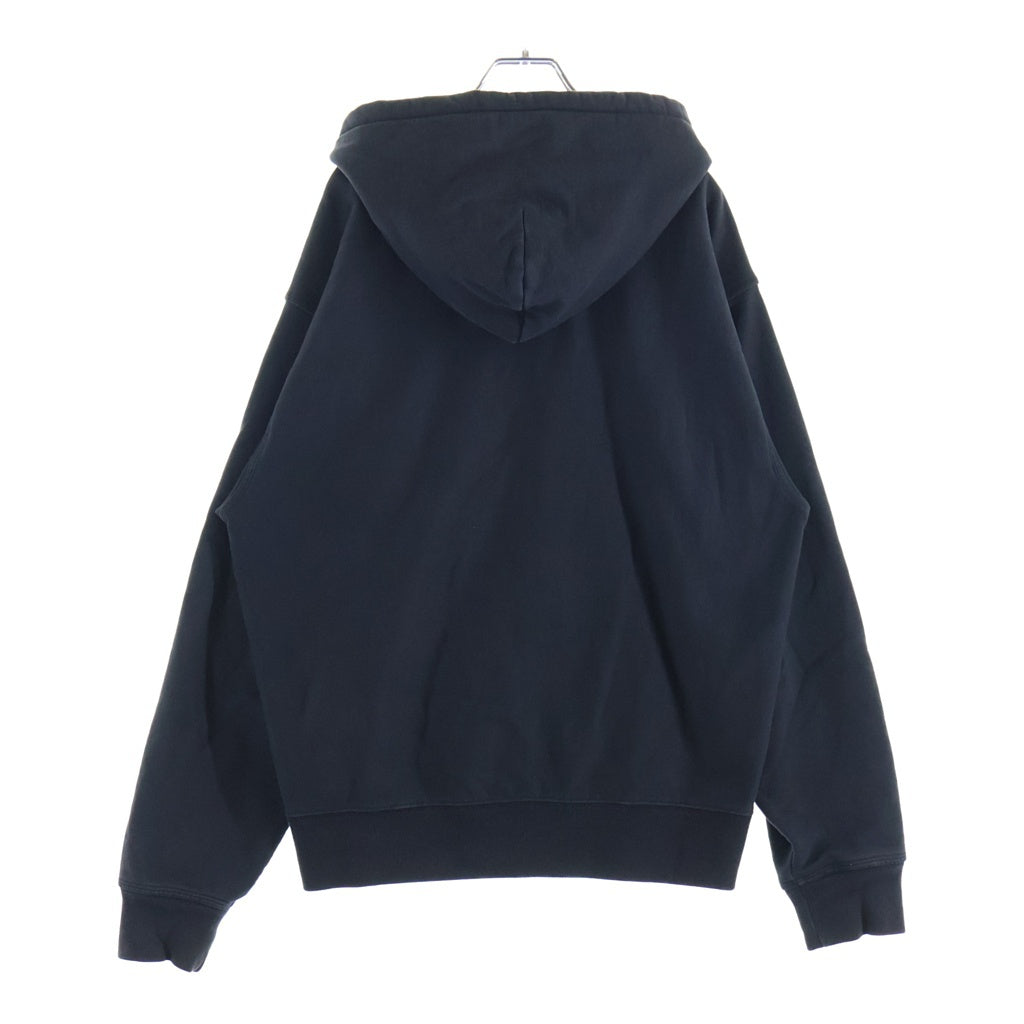 STUSSY(ステューシー) STOCK LOGO ZIP HOODIE ストックロゴ ジップアップ スウェット パーカー ブラック 118471
