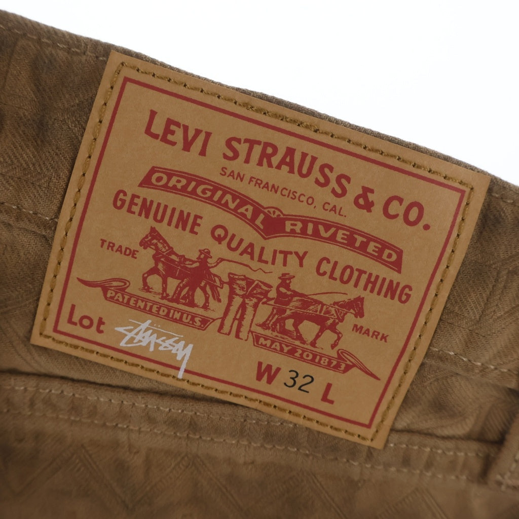 STUSSY(ステューシー) ×Levi's Dyed Jacquard Jeans ×ステューシー ダイド ジャカード ジーンズパンツ ブラウン A5219-0001