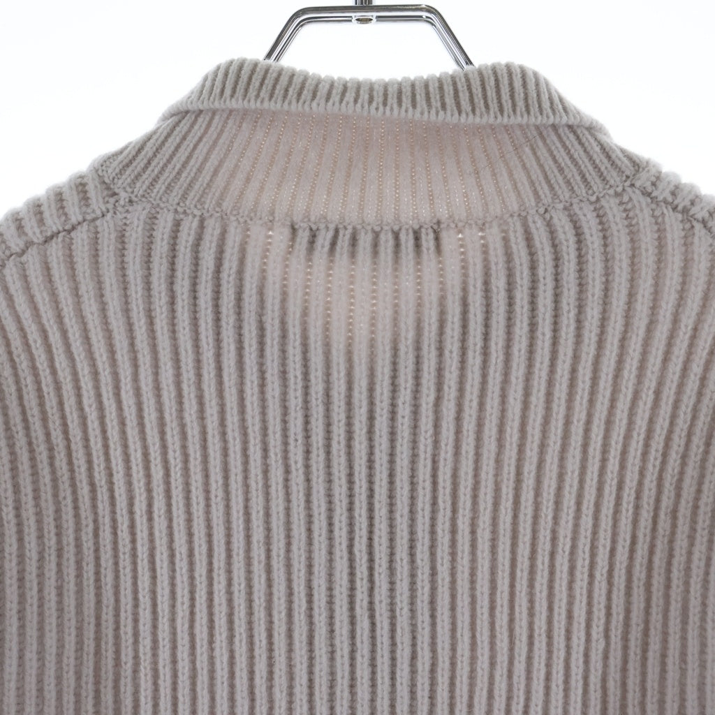 Jieda(ジエダ) WOOL HALF ZIP KNIT ウール ハーフ ジップアップ ニット
