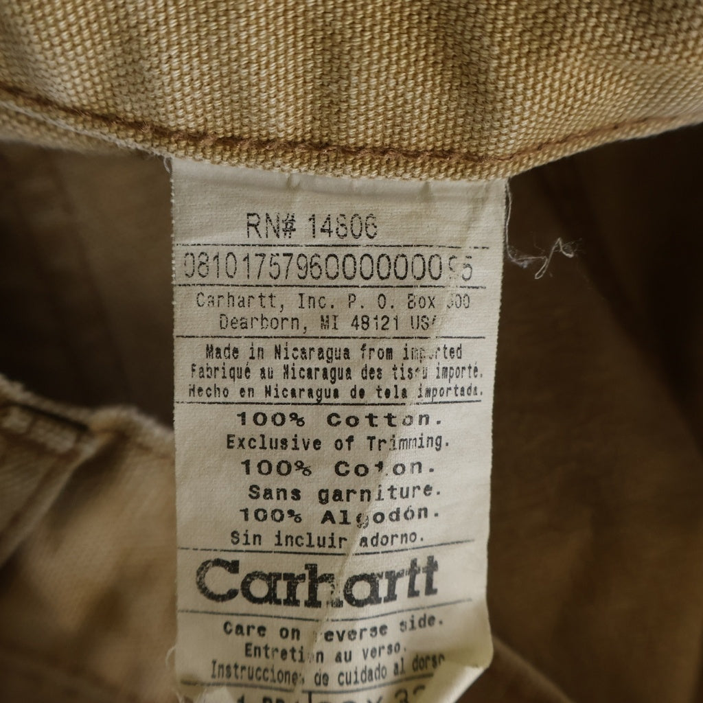 CARHARTT(カーハート) Dungaree Fit ダンガリーフィット ペインターパンツ ブラウン
