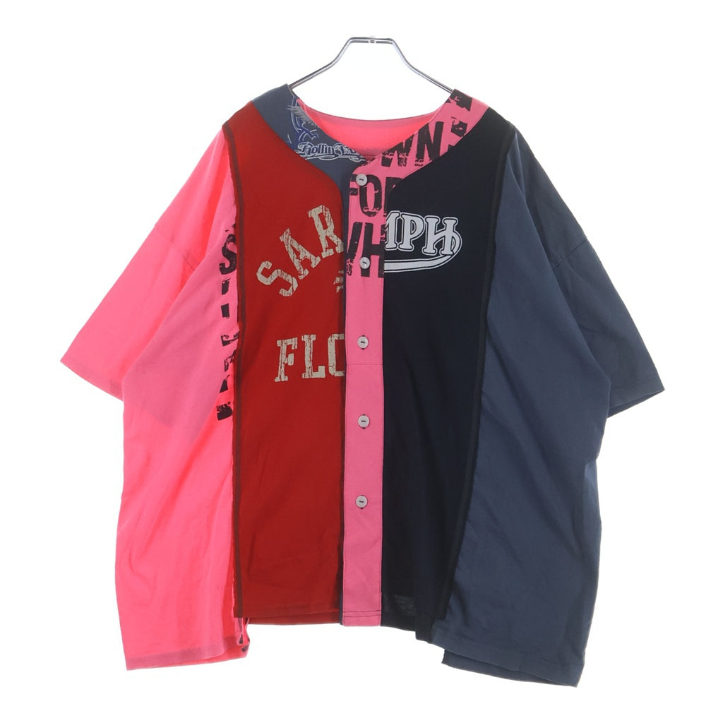 Rebuild by needles(リビルドバイニードルス) 4CUT Wide Baseball Tee 4カット ワイド ベースボール 半袖Tシャツ マルチ QV412