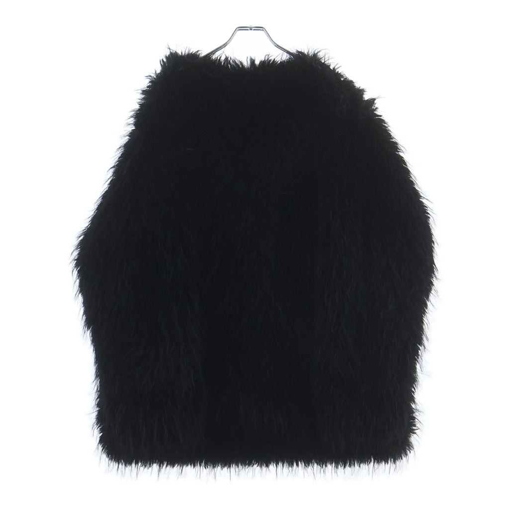 s'yte(サイト) SHAGGY FUR CREW NECK PULLOVER シャギー ファー クルー ネック プルオーバー ブラック UU-B11-623