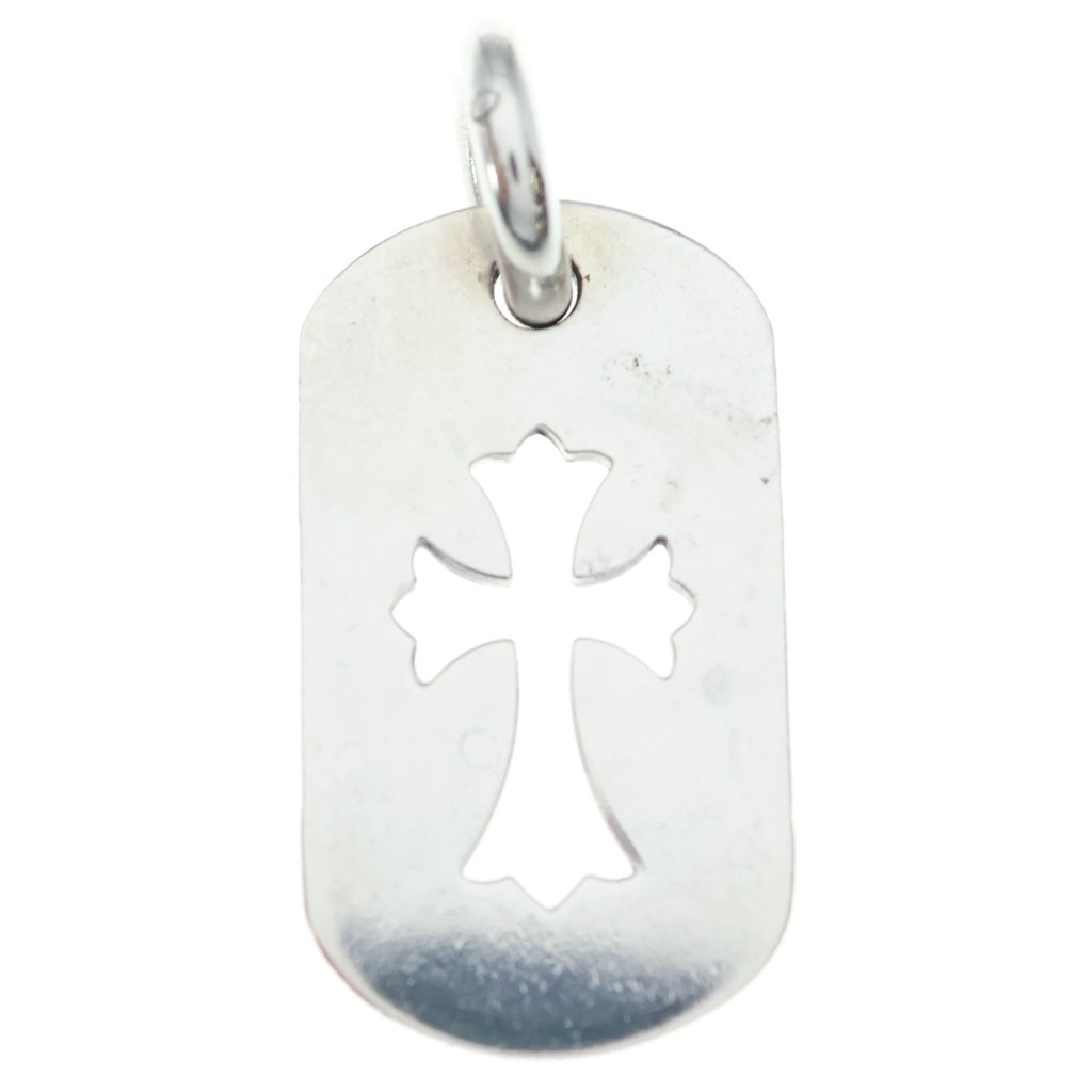CHROME HEARTS(クロムハーツ) D TAG SML CO CRS カットアウトクロスドッグタグ スモール ペンダントトップ シルバー BCA242