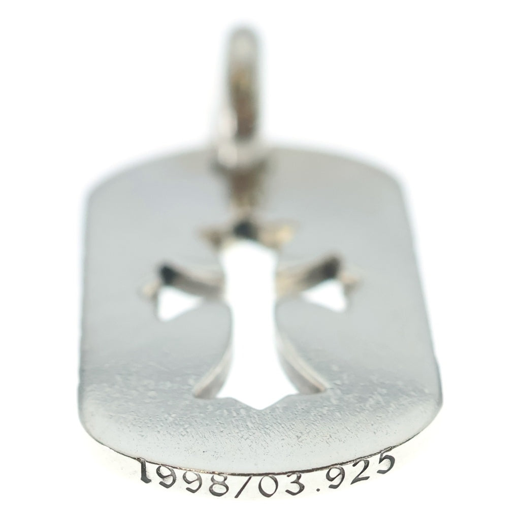 CHROME HEARTS(クロムハーツ) D TAG SML CO CRS カットアウトクロスドッグタグ スモール ペンダントトップ シルバー BCA242