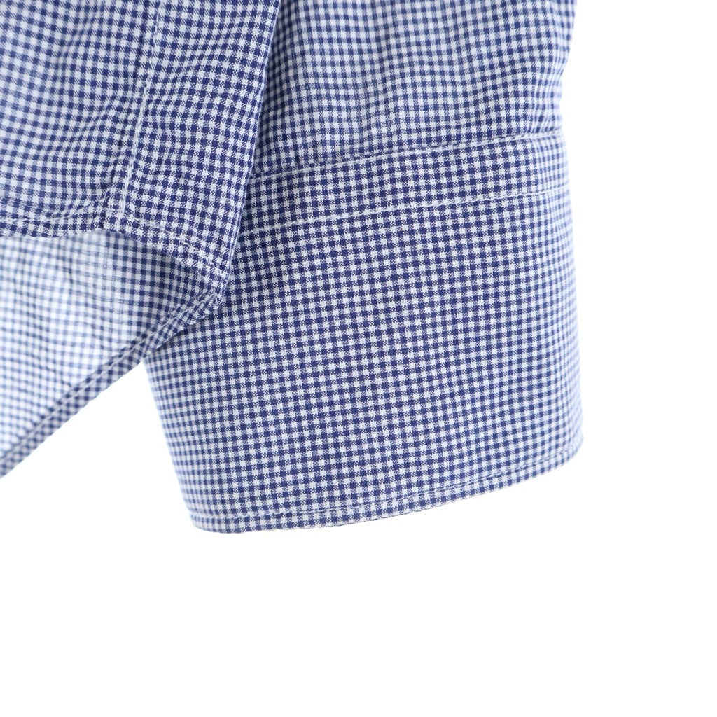 SUPREME(シュプリーム) 13SS×COMME des GARCONS SHIRT Gusset Shirt コムデギャルソン ガゼット ボタンダウン ギンガムチェック 長袖シャツ ホワイト/ブルー S1SS13