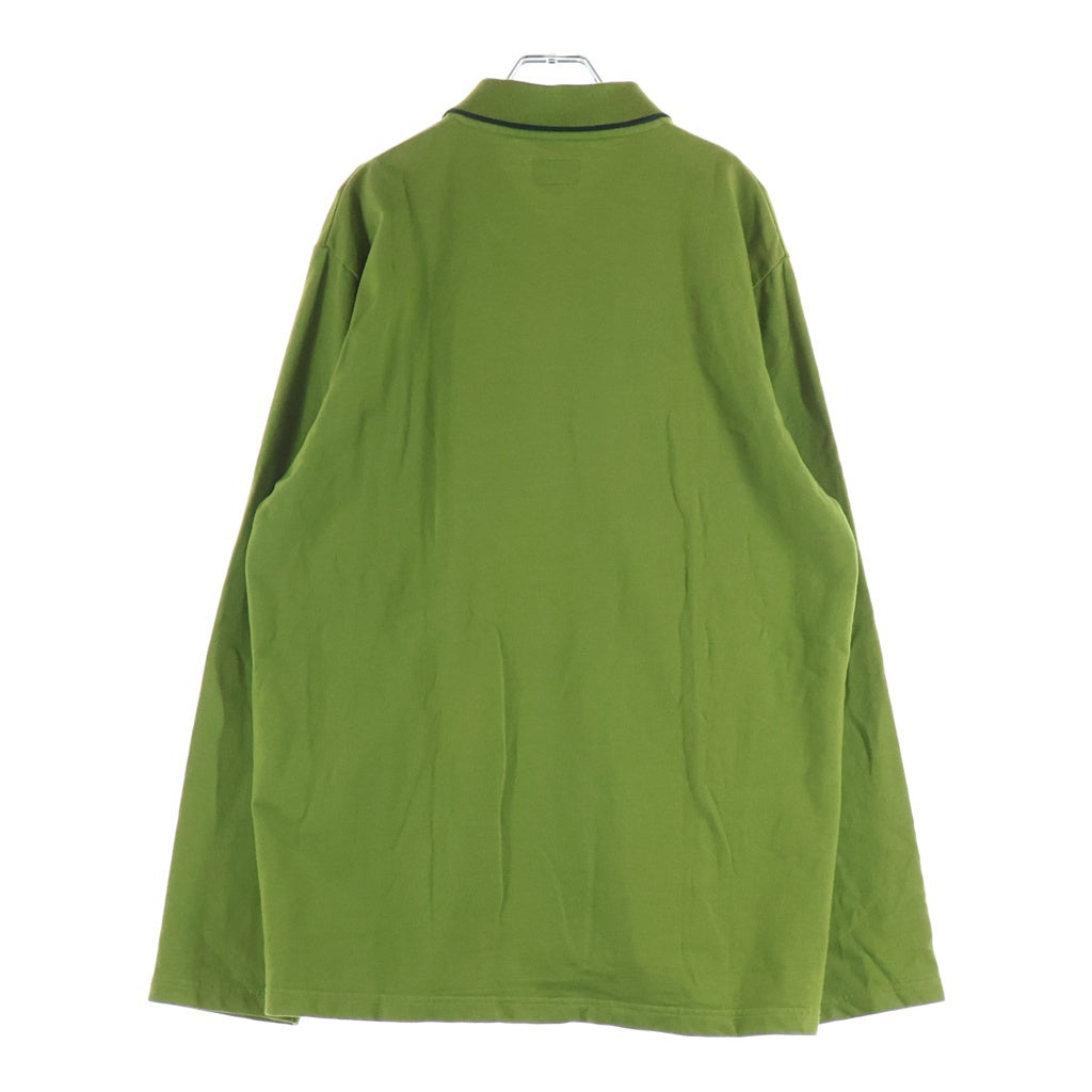 SUPREME(シュプリーム) 16AW Vertical Logo Zip Up L/S Polo 1Pロゴジップアップニットポロシャツ