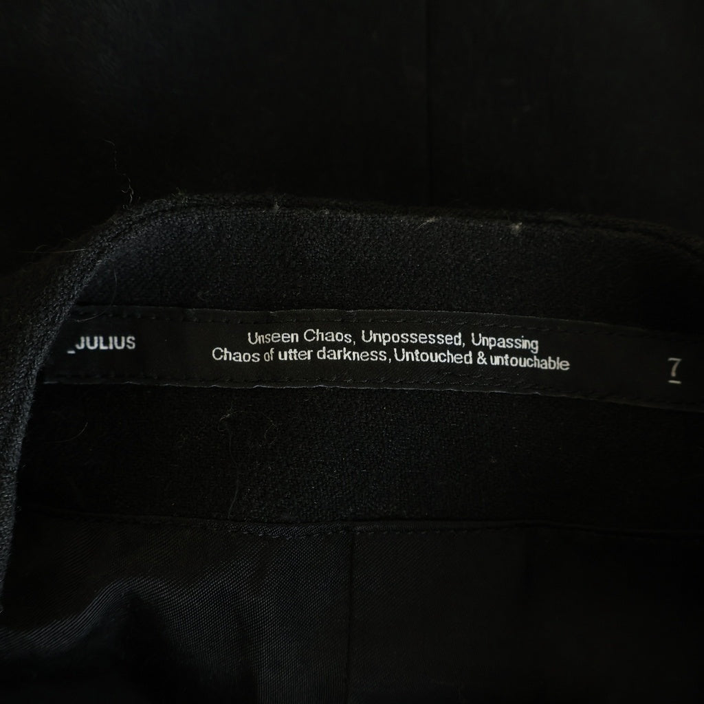 JULIUS(ユリウス) 22AW JACKET FOR MALE ノーカラー ジャケット ブラック 797JAM2
