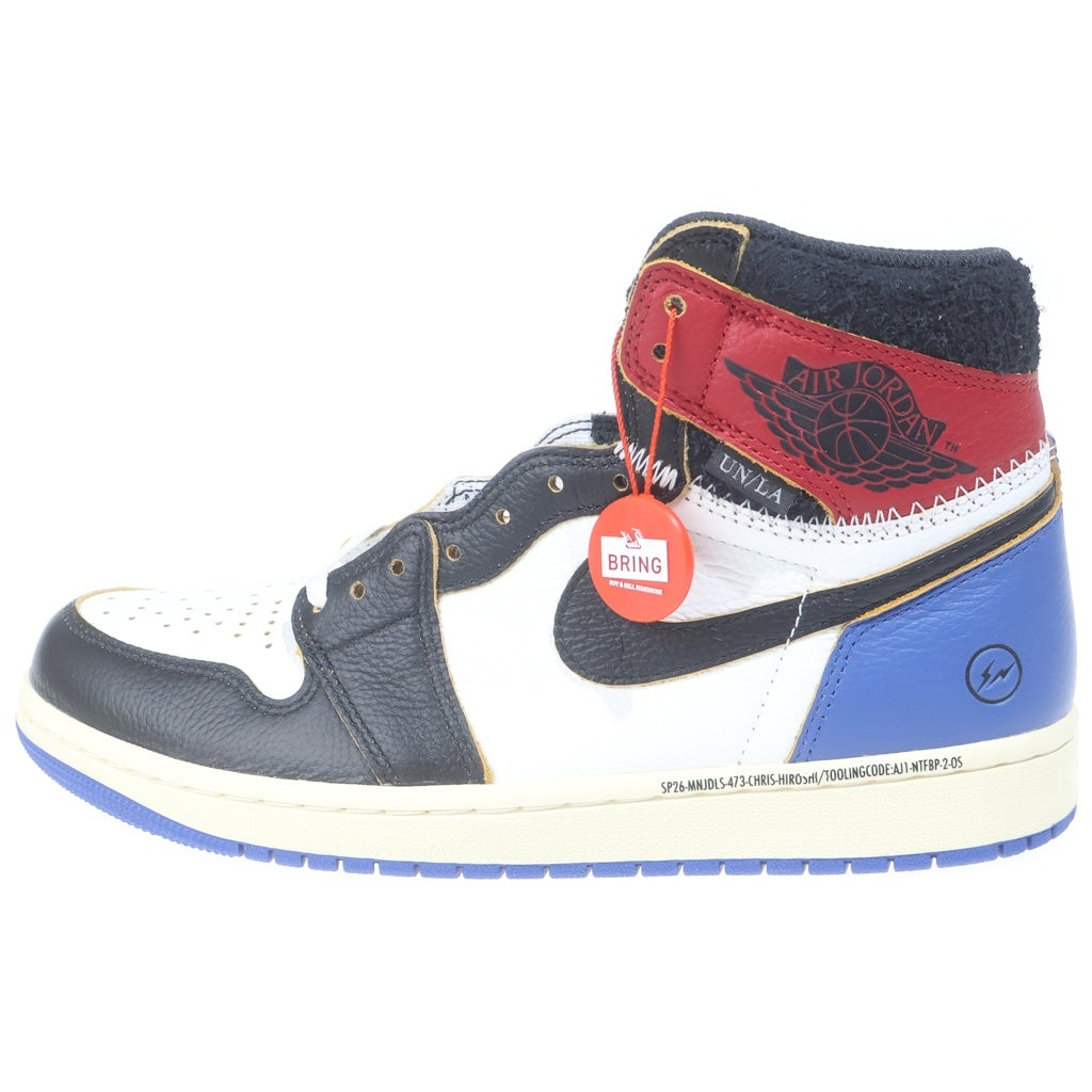 NIKE(ナイキ) ×FRAGMENT DESIGN ×UNION AIR JORDAN 1 HIGH OG フラグメントデザイン ユニオン エアージョーダン ハイカットスニーカー マルチカラー US9/27cm IO7847-002