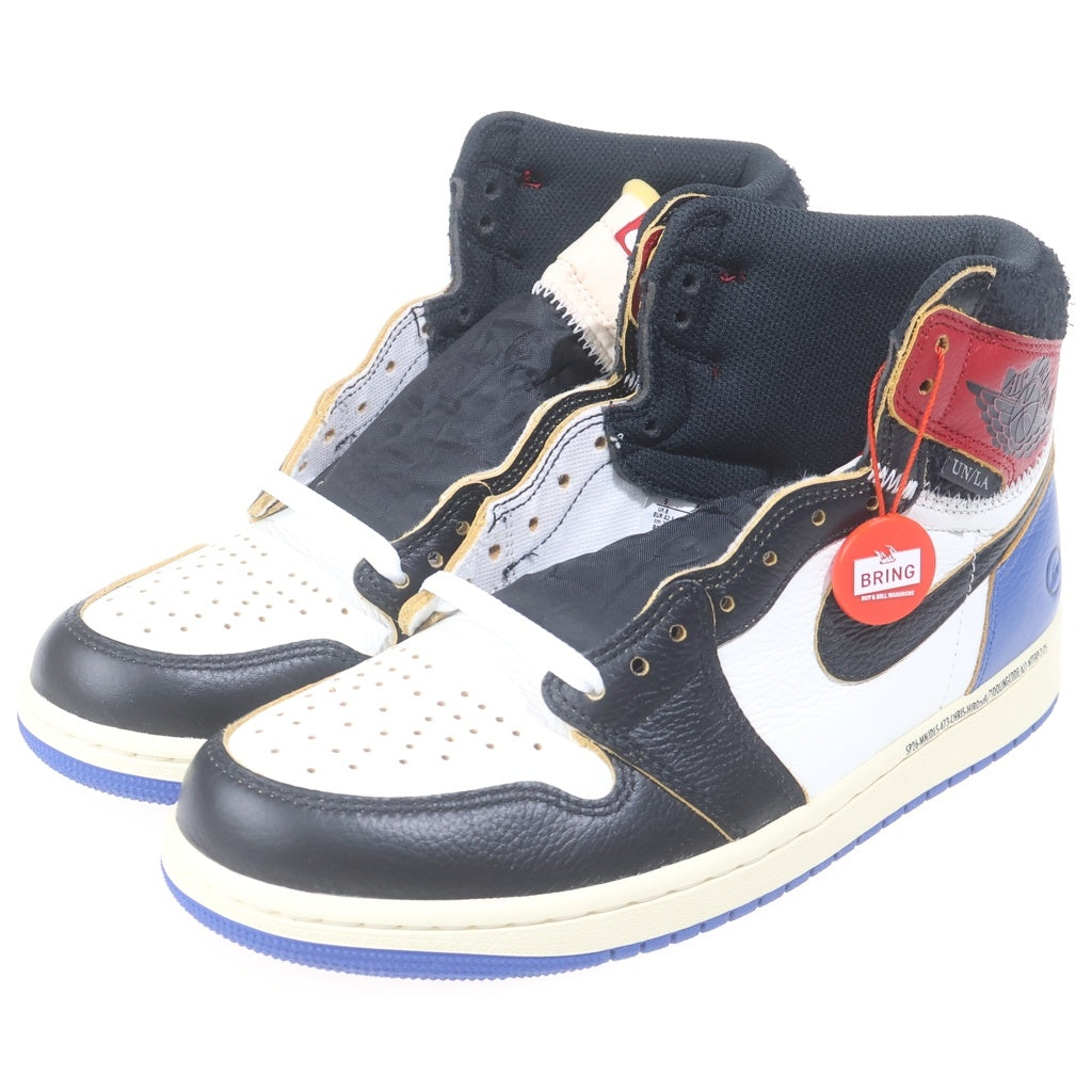 NIKE(ナイキ) ×FRAGMENT DESIGN ×UNION AIR JORDAN 1 HIGH OG フラグメントデザイン ユニオン エアージョーダン ハイカットスニーカー マルチカラー US9/27cm IO7847-002