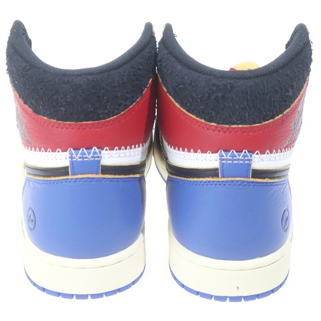 NIKE(ナイキ) ×FRAGMENT DESIGN ×UNION AIR JORDAN 1 HIGH OG フラグメントデザイン ユニオン エアージョーダン ハイカットスニーカー マルチカラー US9/27cm IO7847-002