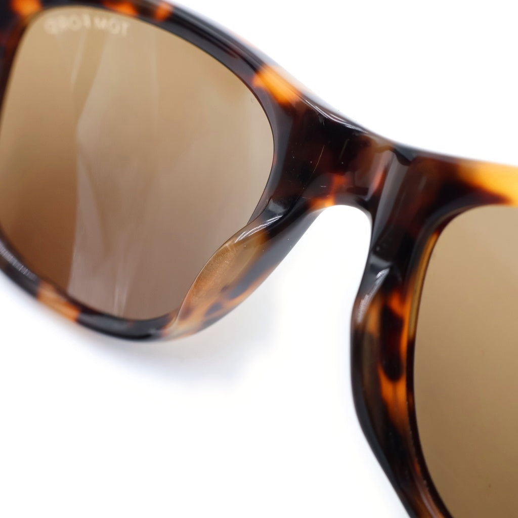 TOM FORD(トムフォード) LEO ウェリントン カラーレンズ サングラス アイウェア メガネ 眼鏡 ブラック/ブラウン TF9336 55J