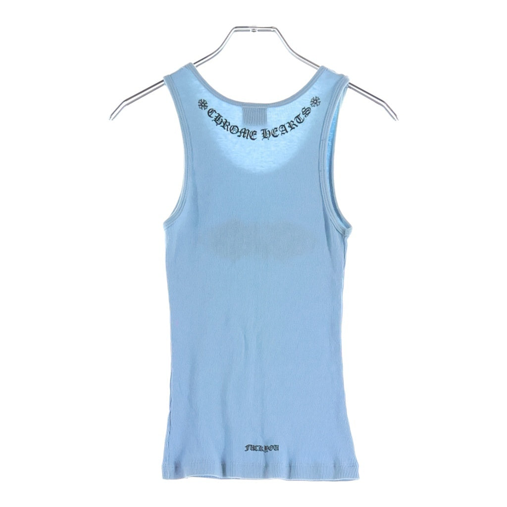 CHROME HEARTS(クロムハーツ) OLD FLRL CRS HRT フローラルハートクロス タンクトップ ブルー