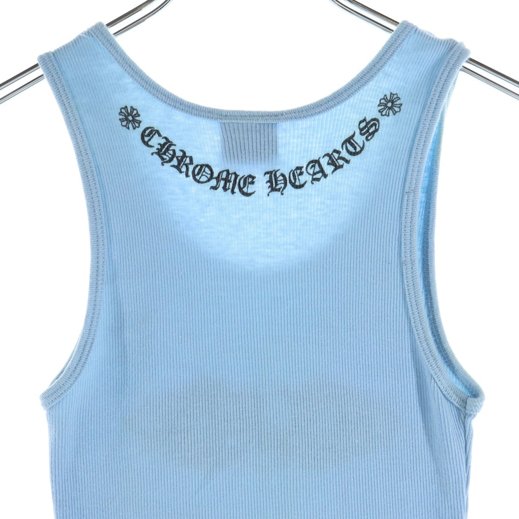 CHROME HEARTS(クロムハーツ) OLD FLRL CRS HRT フローラルハートクロス タンクトップ ブルー