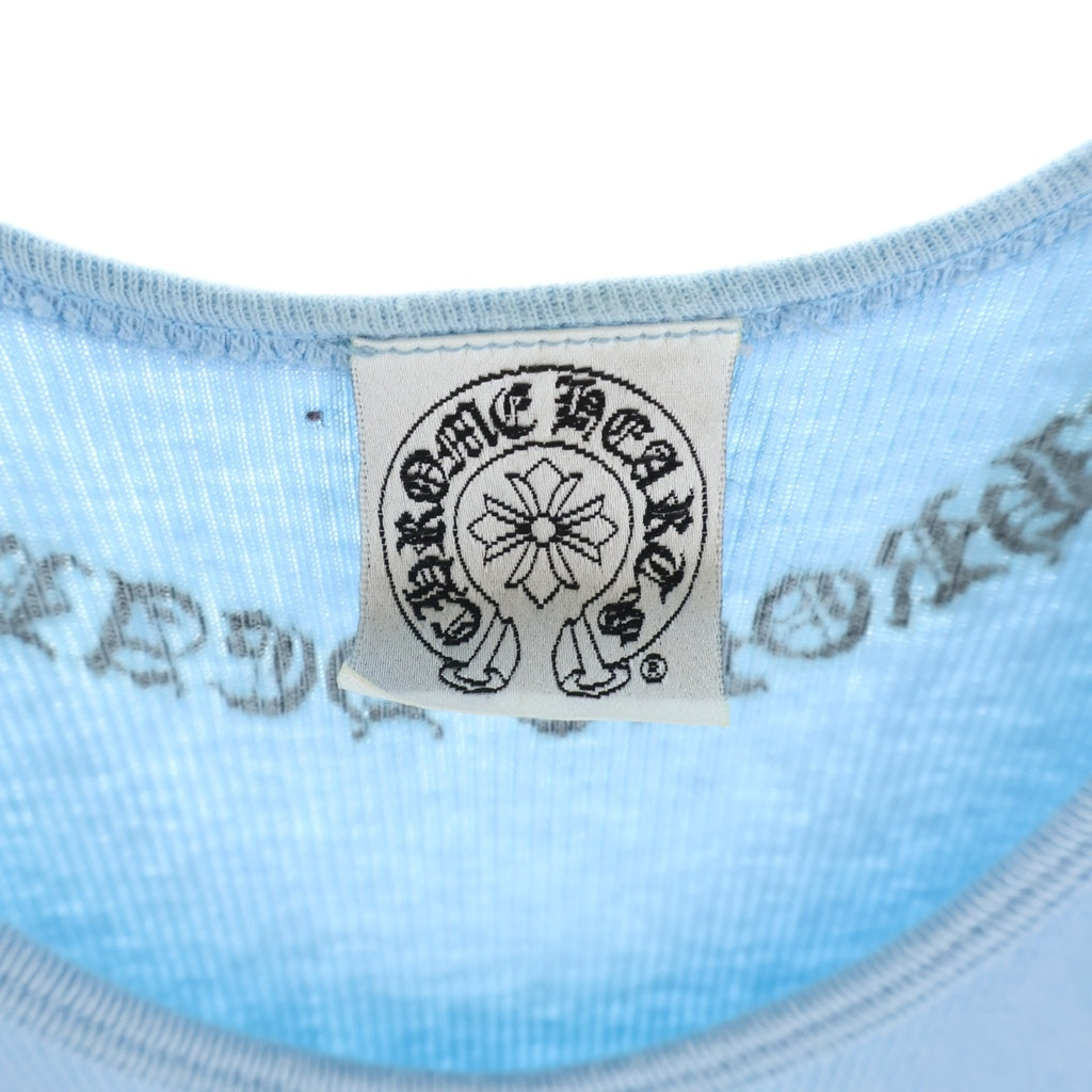 CHROME HEARTS(クロムハーツ) OLD FLRL CRS HRT フローラルハートクロス タンクトップ ブルー