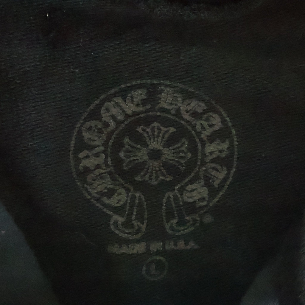 CHROME HEARTS(クロムハーツ) Graveyard Cemetery Cross Sweat Zip Up Hoodie 総柄 グレイブヤードセメタリークロス スウェットフーディジップアップパーカー ブラック