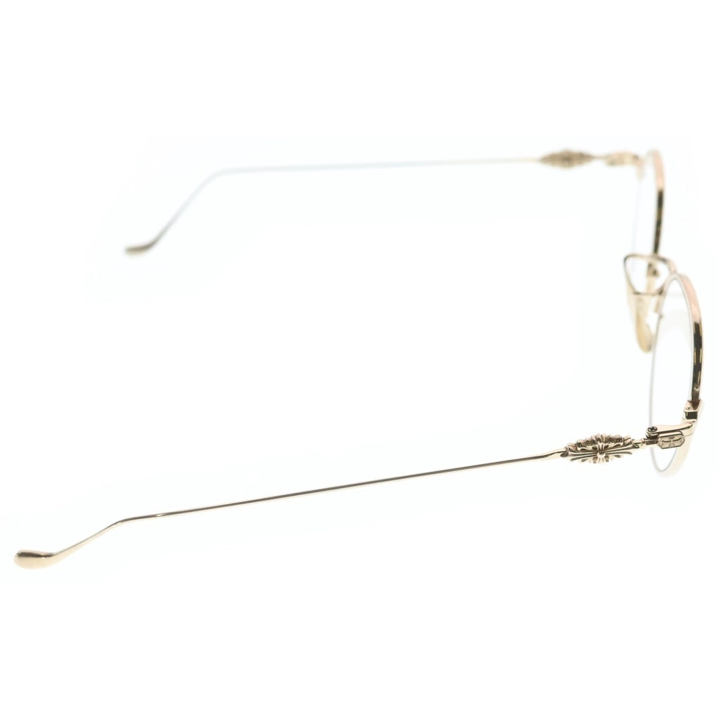 CHROME HEARTS(クロムハーツ) VAGIDICTORIAN ヴァジディクトリアン フローラルクロス メガネ 眼鏡 ゴールド