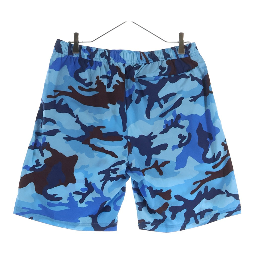 F.C.R.B./F.C.Real Bristol/FCRB(エフシーアールビー/エフシーレアルブリストル) 22AW CAMOUFLAGE TEAM SHORTS ナイロン 迷彩柄 イージーショーツ ハーフパンツ ブルー FCRB-222001