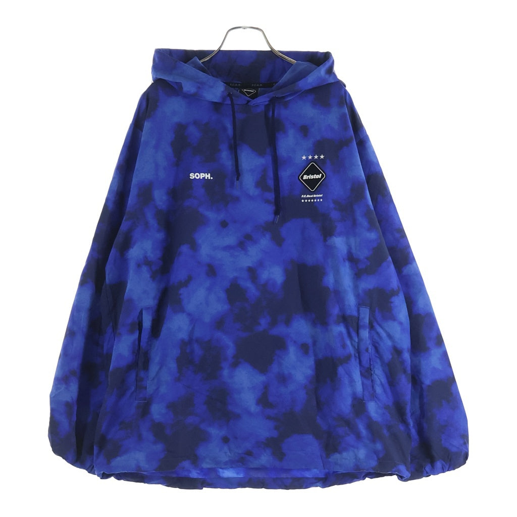 F.C.R.B.(エフシーアールビー) 22SS LOGO APPLIQUE PULLOVER HOODED ANORAK ロゴアップリケ プルオーバーフーディーアノラック ブルー FCRB-220069