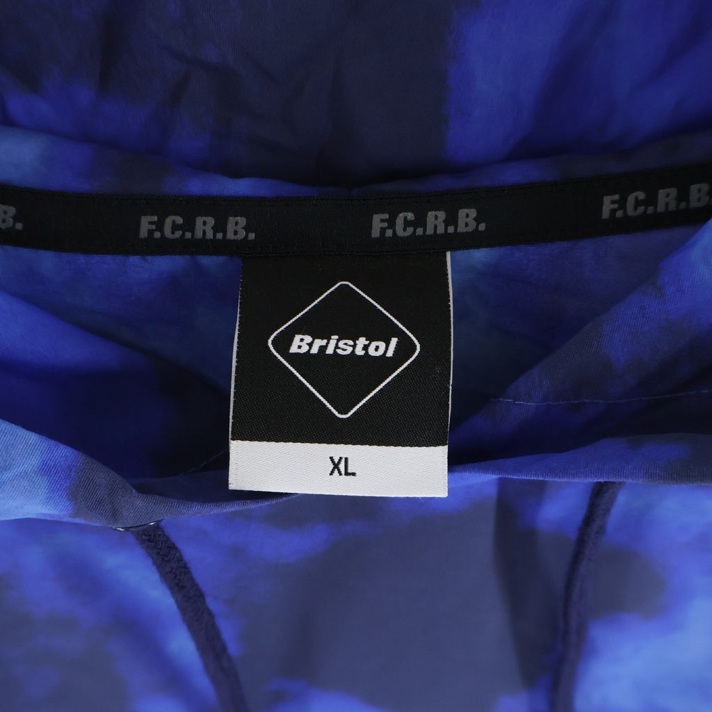 F.C.R.B.(エフシーアールビー) 22SS LOGO APPLIQUE PULLOVER HOODED ANORAK ロゴアップリケ プルオーバーフーディーアノラック ブルー FCRB-220069