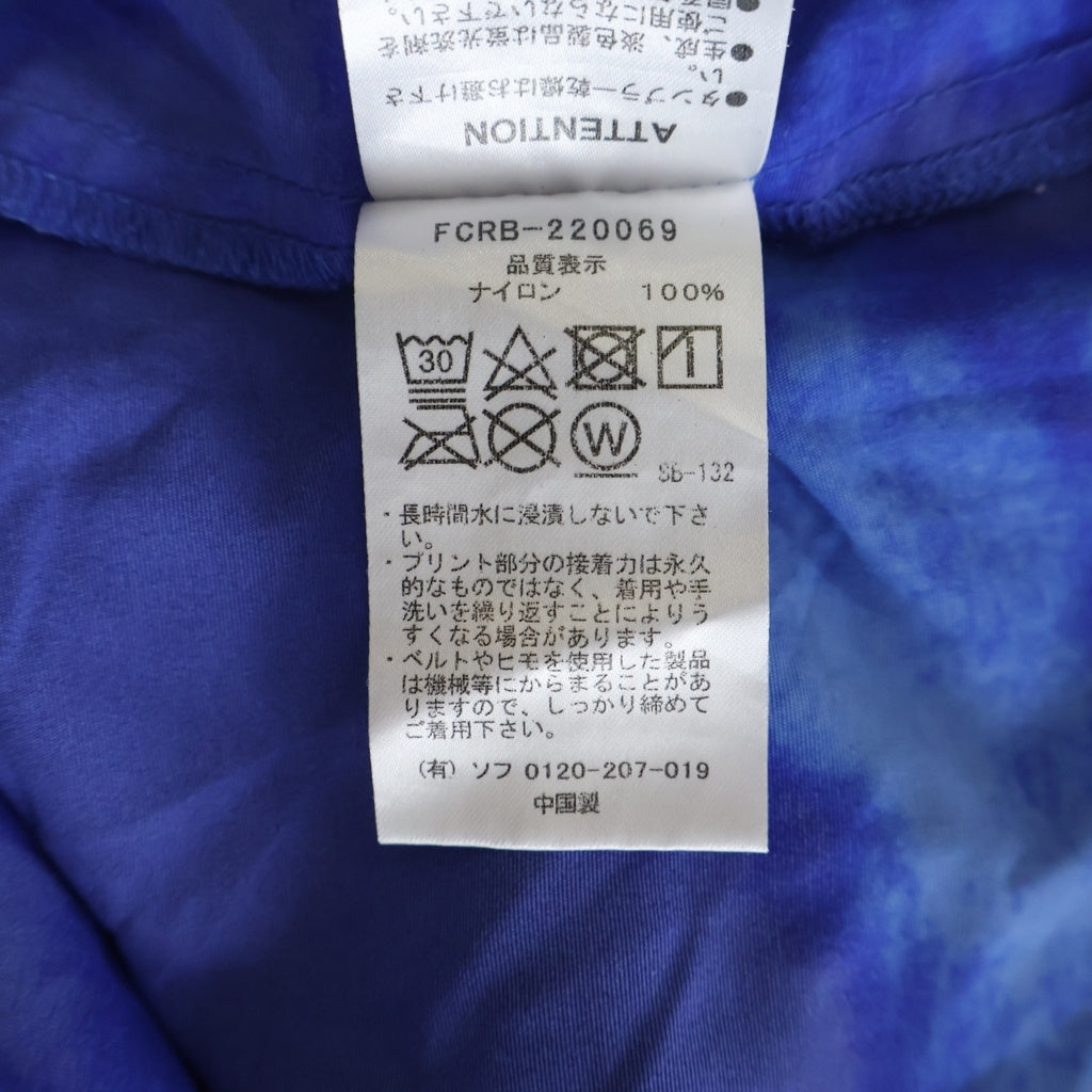 F.C.R.B.(エフシーアールビー) 22SS LOGO APPLIQUE PULLOVER HOODED ANORAK ロゴアップリケ プルオーバーフーディーアノラック ブルー FCRB-220069