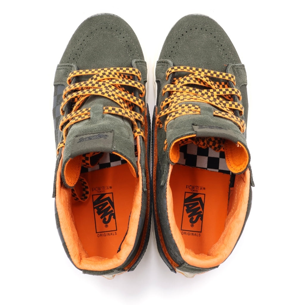 VANS(ヴァンズ) ×Porter SK8-Hi LX Forest Night ×ポーター スケートハイ LX フォレスト ナイト ハイカットスニーカー カーキ VN0A4BVBWW6
