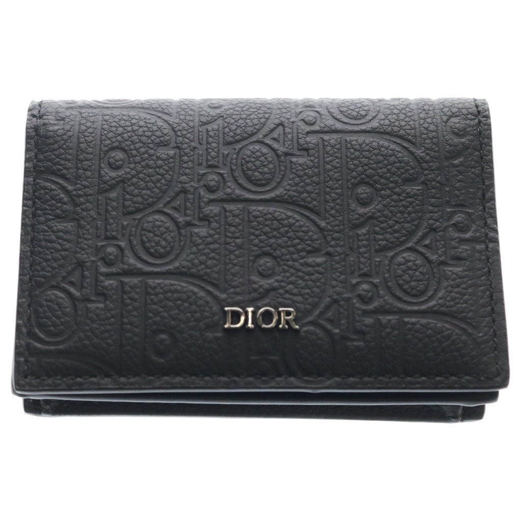 DIOR(ディオール) グラビティ レザー ビジネス カードホルダー 名刺入れ ブラック 2ESCH178FLG レディース