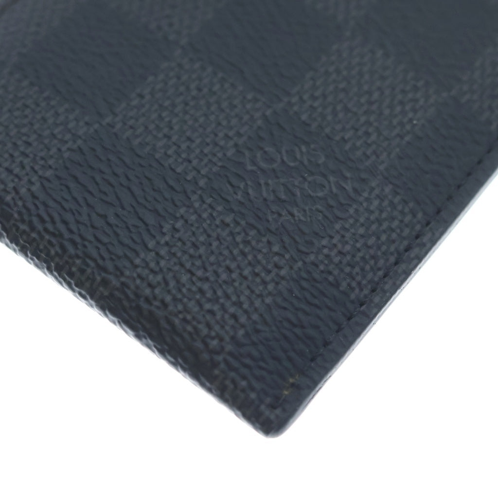 LOUIS VUITTON(ルイヴィトン) ポルトカルトパンス ダミエグラフィット レザー カードケース マネークリップ ブラック N60246 RFID