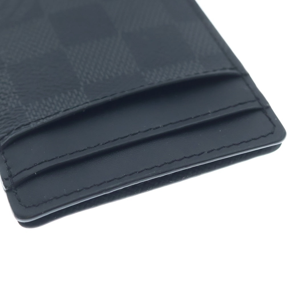LOUIS VUITTON(ルイヴィトン) ポルトカルトパンス ダミエグラフィット レザー カードケース マネークリップ ブラック N60246 RFID