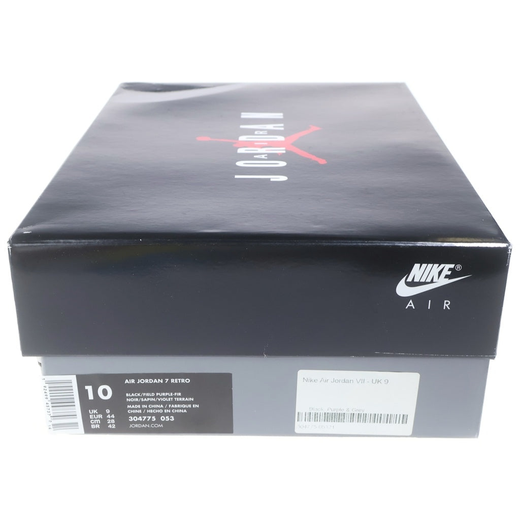 NIKE(ナイキ) AIR JORDAN 7 Ray Allen エアジョーダン レイアレン ハイカットスニーカー ブラック/パープル US10/28.0cm 304775-053