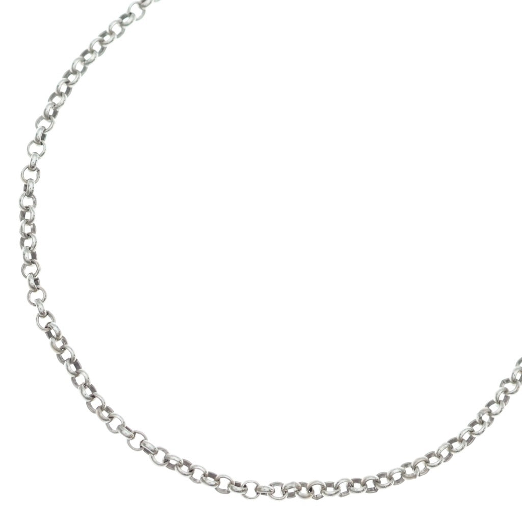 CHROME HEARTS(クロムハーツ) OLD NECKCHAIN R16 ロールチェーンネックレス 16inch シルバー オールド BCA082