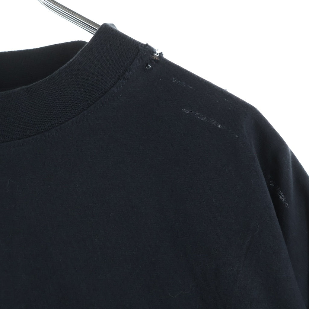 BALENCIAGA(バレンシアガ) 25SS セキュリティ ロゴ プリント カットソー ブラック 831305 TSVF9